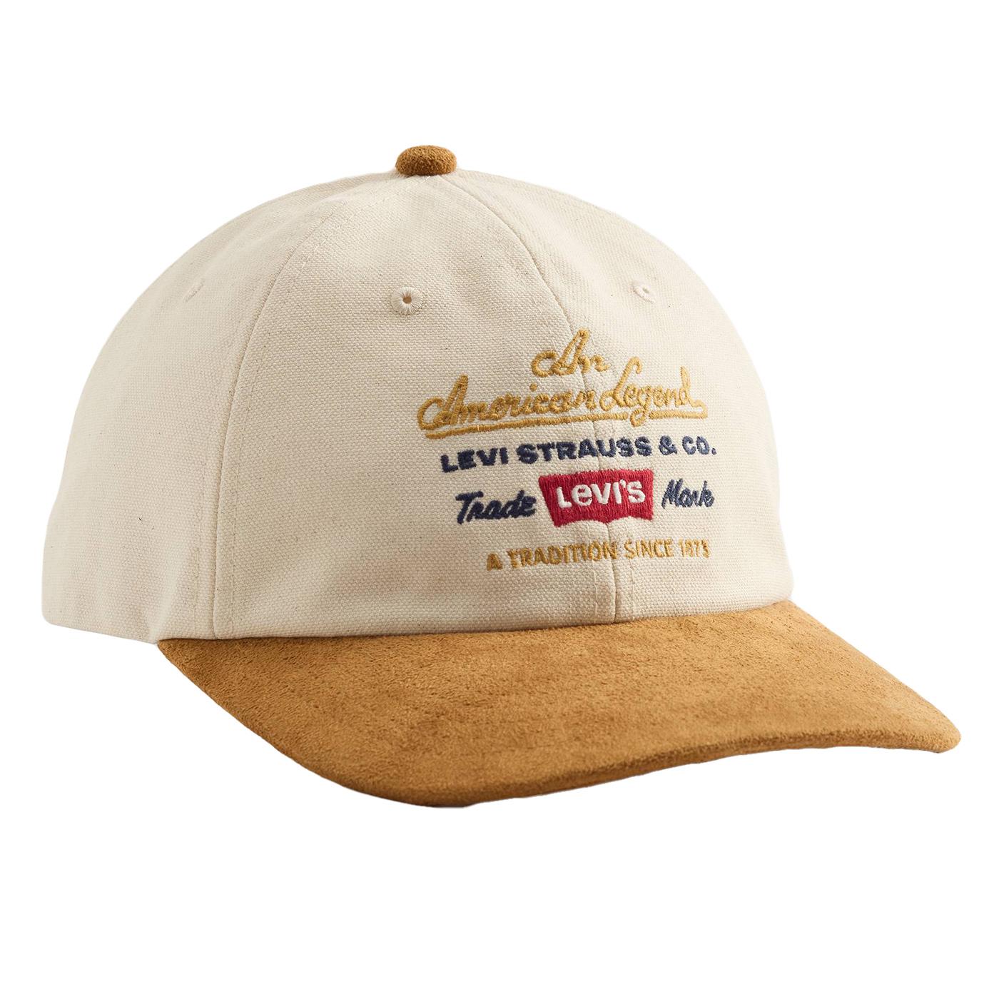 Relaxed Dad Graphic Cap Ecru Neutral - Cappellino con Visiera Multicolore 004BQ-0000  LEVIS 
