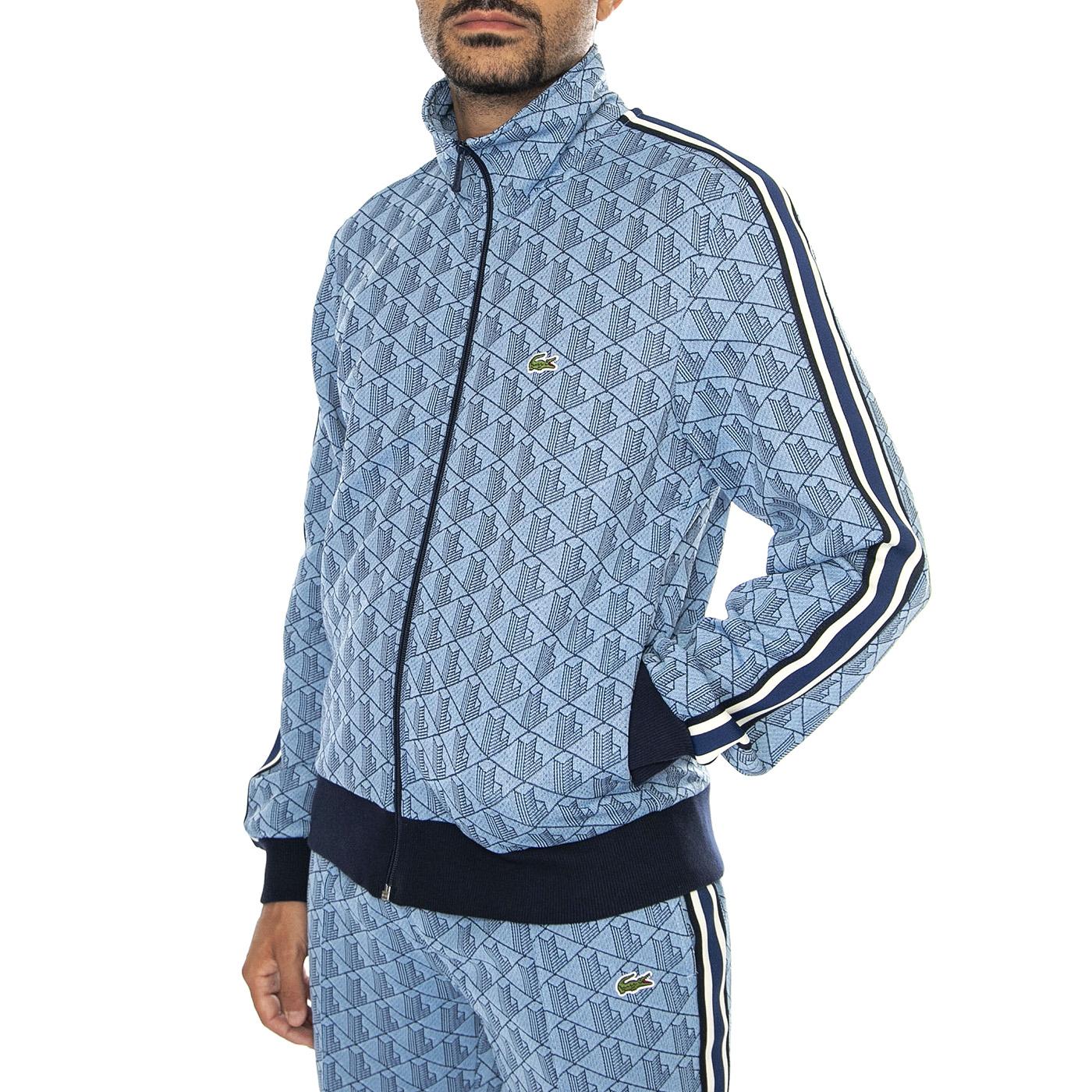 Sweatshirt SH1368-I8K Multicolor - Felpa con Zip Uomo Blu SH1368-I8K  LACOSTE 