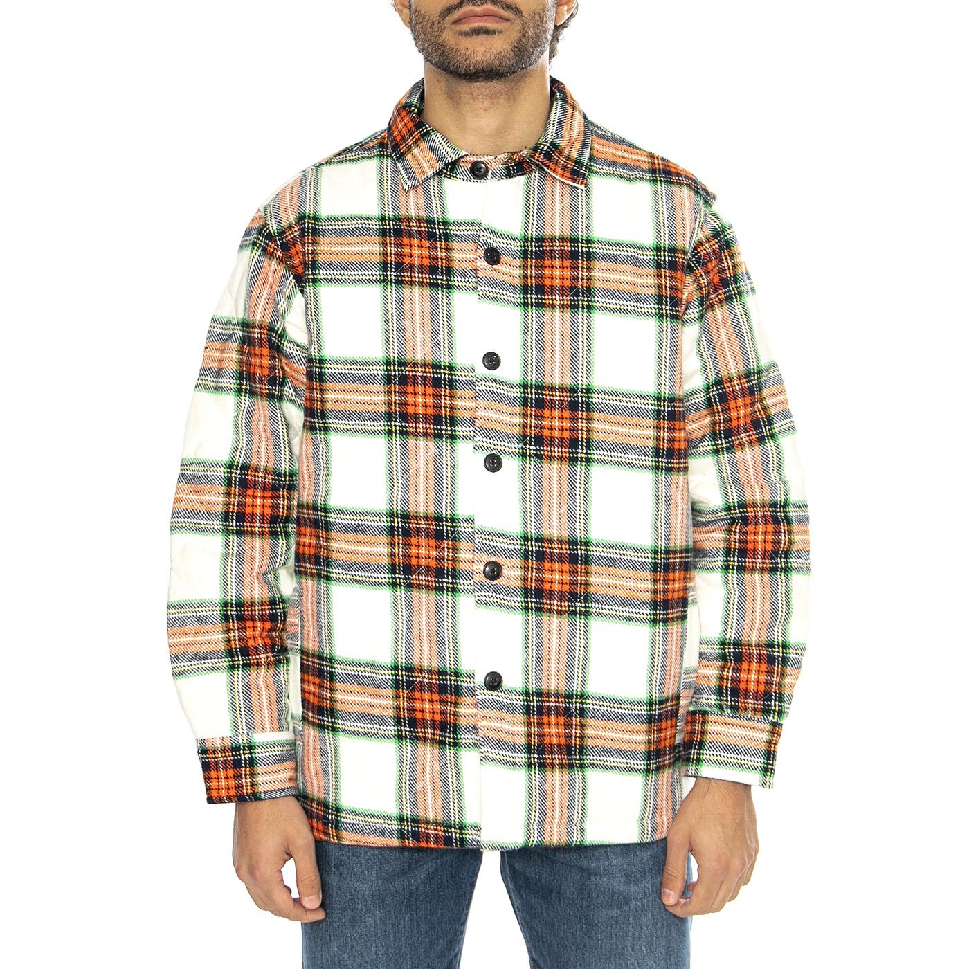 Sven II Shirt Lined LS White / Red - Camicia Uomo Multicolore I032610.1WZ.67.  EDWIN 