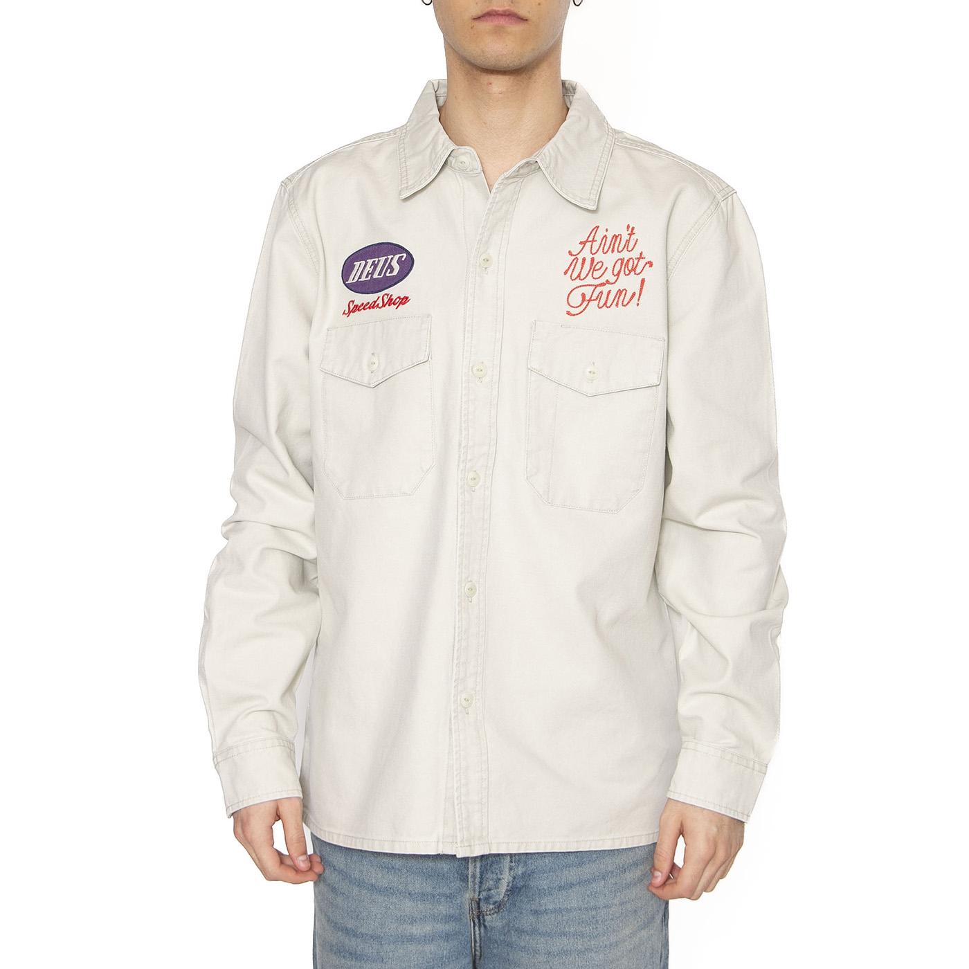 Tin Lizzie Shirt Dirty White - Camicia Uomo Beige DMP255932_DWH  DEUS EX MACHINA 