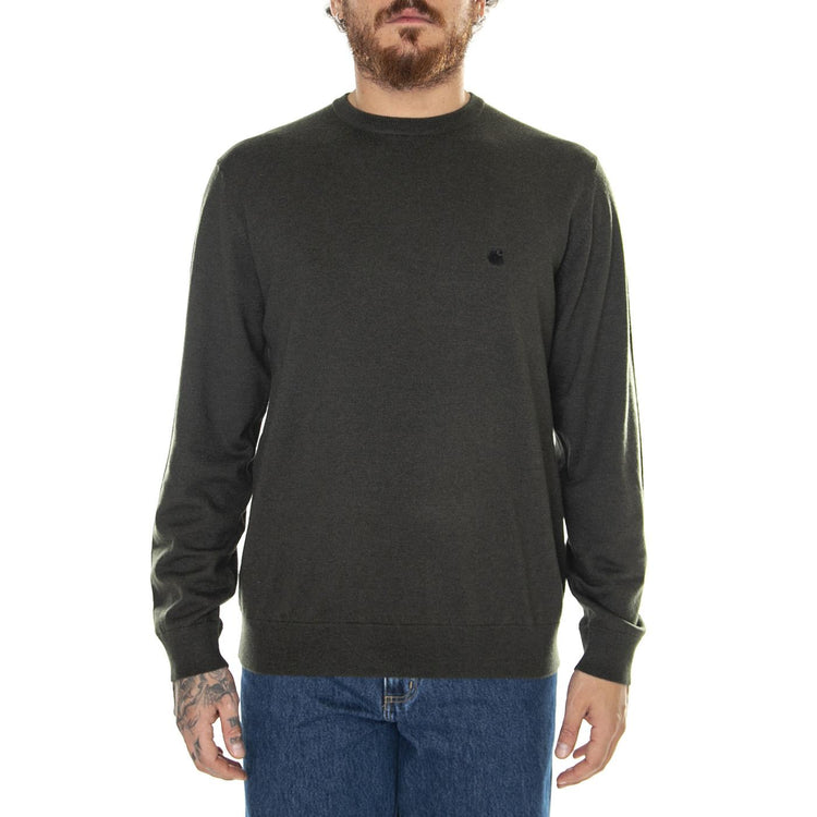 Madison Sweater Plant / Black - Maglione Girocollo Uomo Verde I030841.1SQXX  CARHARTT WIP 