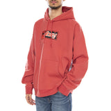 Obey Half Icon Fleece Mineralrot – Herren-Hoodie in Rot von OBEY