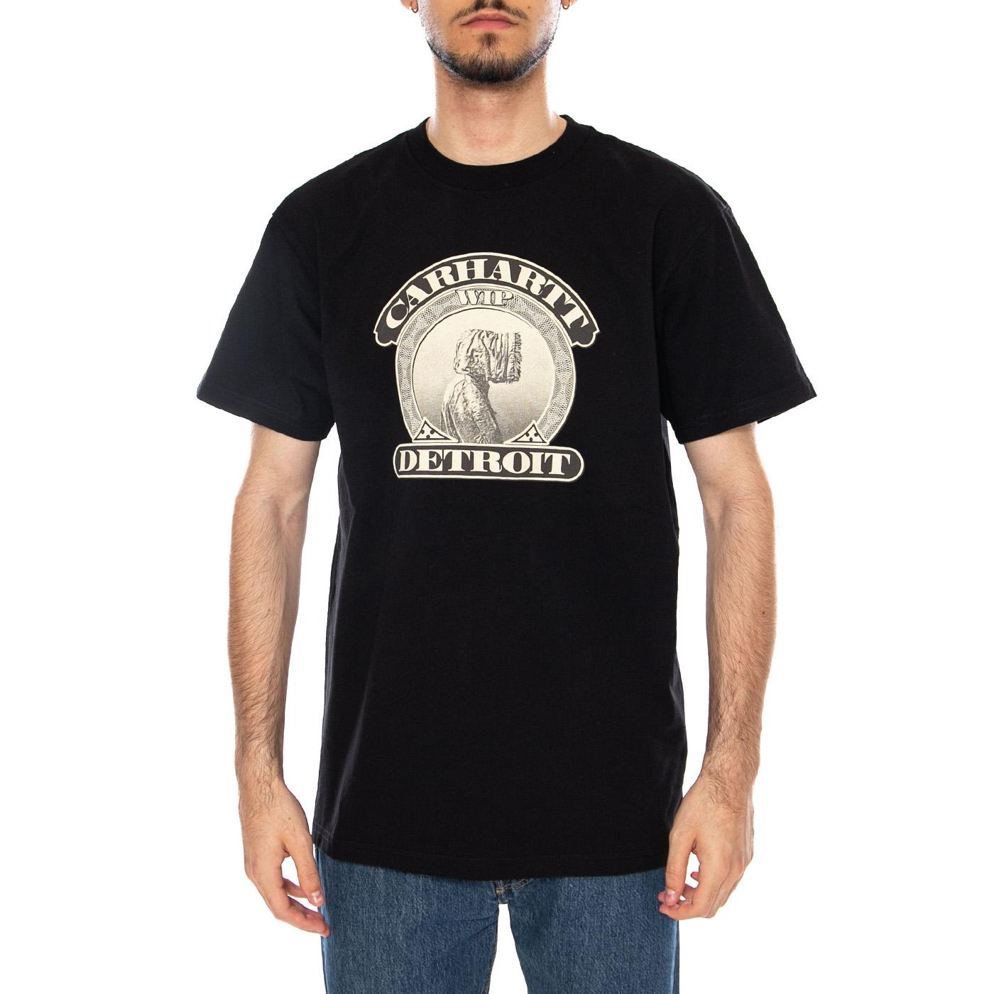 S/S COLD WORLD T-SHIRT BLACK - Maglietta Girocollo Uomo Nera I035431.89XX . CARHARTT WIP 