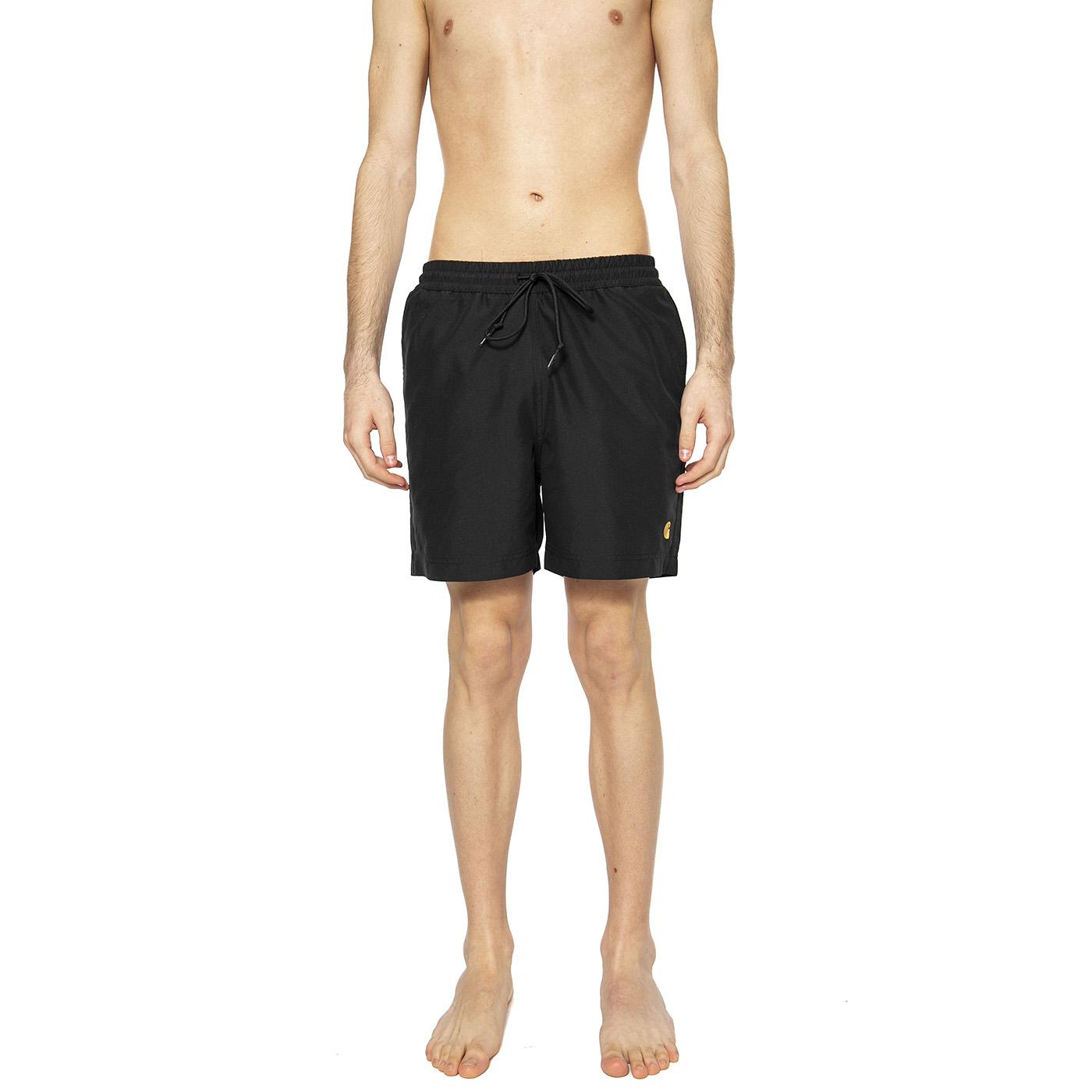 Chase Swim Trunks Black / Gold - Costume da Bagno Uomo Nero I035062.00FXX  CARHARTT WIP 
