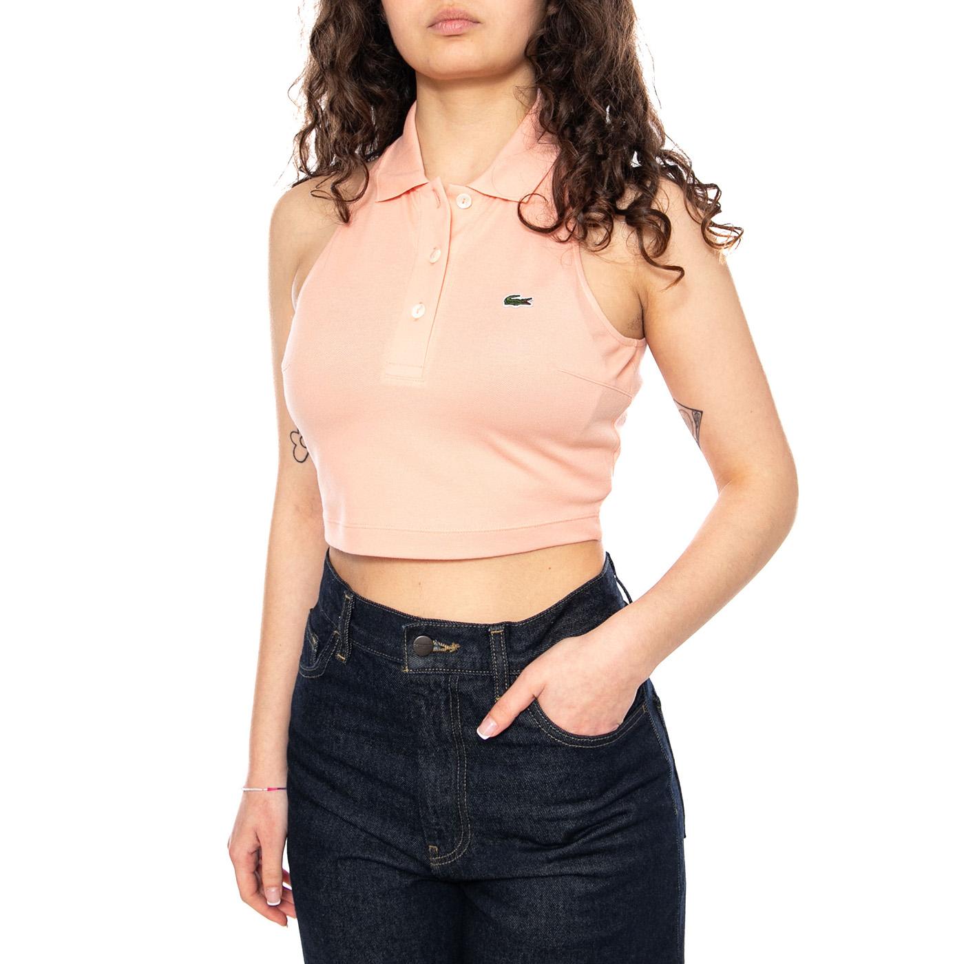 Maglietta M/C Tank Pink - Canotta Donna Rosa PF3123 UI2 LACOSTE 