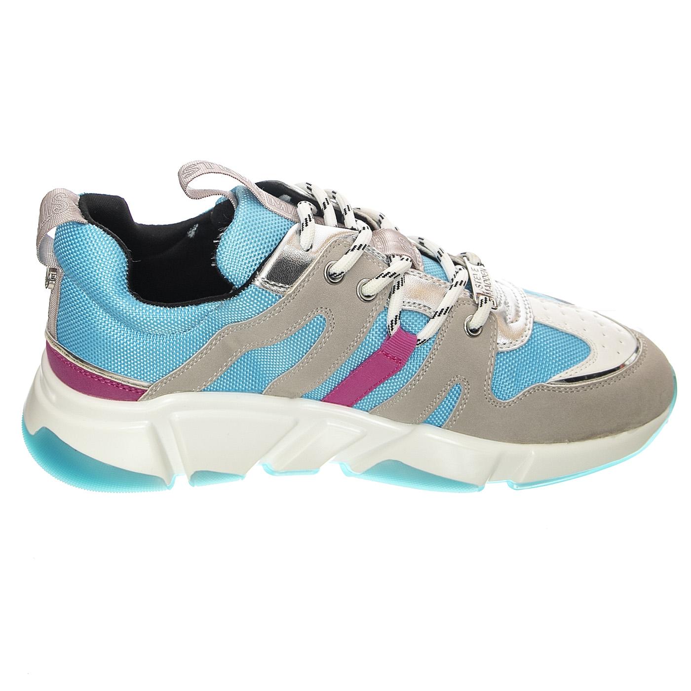 Gamegirl Grey / Blue - Scarpe Stringate Profilo Basso Donna Multicolore SMPGAMEGIRL-GRY  STEVE MADDEN 