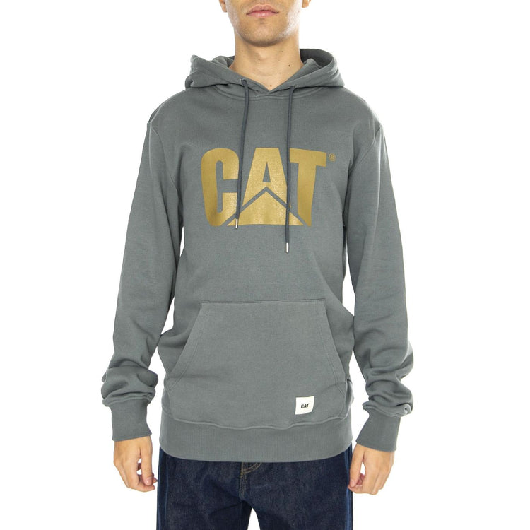 Logo Hoodie Stormy Weather - Felpa con Cappuccio Uomo Grigia 6050126-18-4214  CAT 