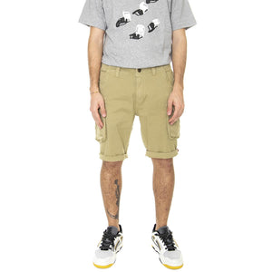 M' Crew Short Light Olive - Bermuda Uomo Verdi 176203-82  ALPHA INDUSTRIES 