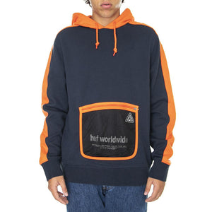 Expo Hoodie Navy Blazer - Felpa con Cappuccio Uomo Blu FL00112-NVBLZ  HUF 