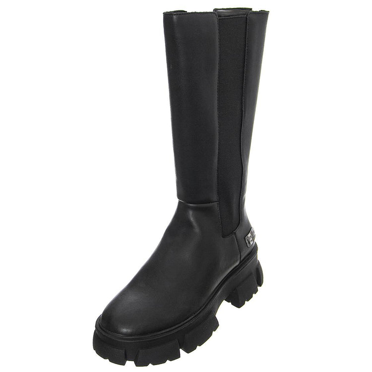 TRANSCEND BLACK LEATHER - Stivale Donna Nero SMSTRANSCEND-BLK . STEVE MADDEN 