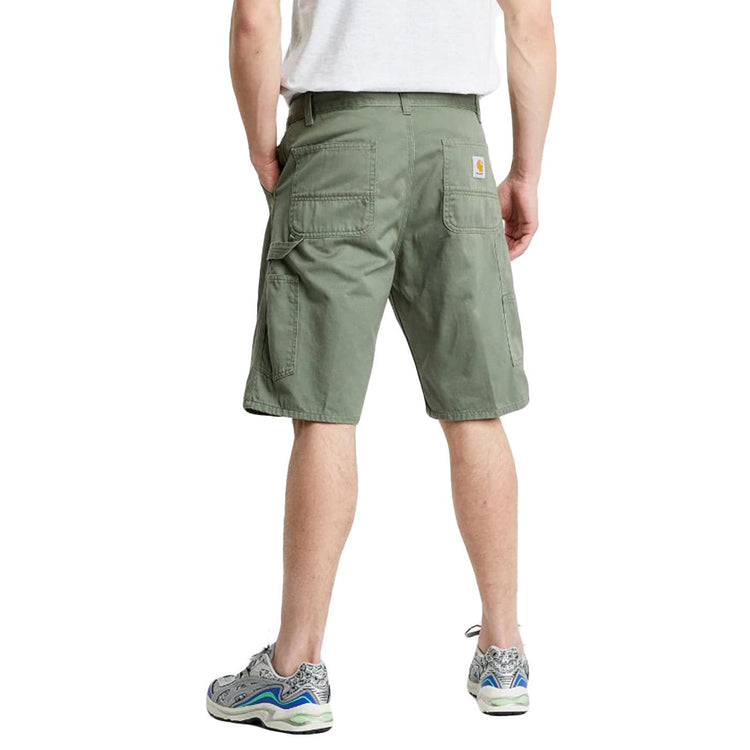RUCK SINGLE KNEE SHORT DOLLAR GREEN STONE WASHED - Bermuda Uomo Verdi I024892.667.06.00 . CARHARTT WIP 