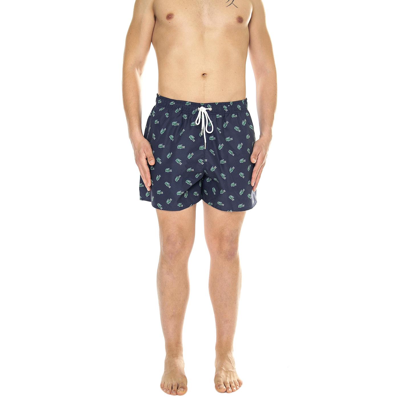 Short Bagno QRN Blue - Costume da Bagno Uomo Blu MH7188-QRN  LACOSTE 