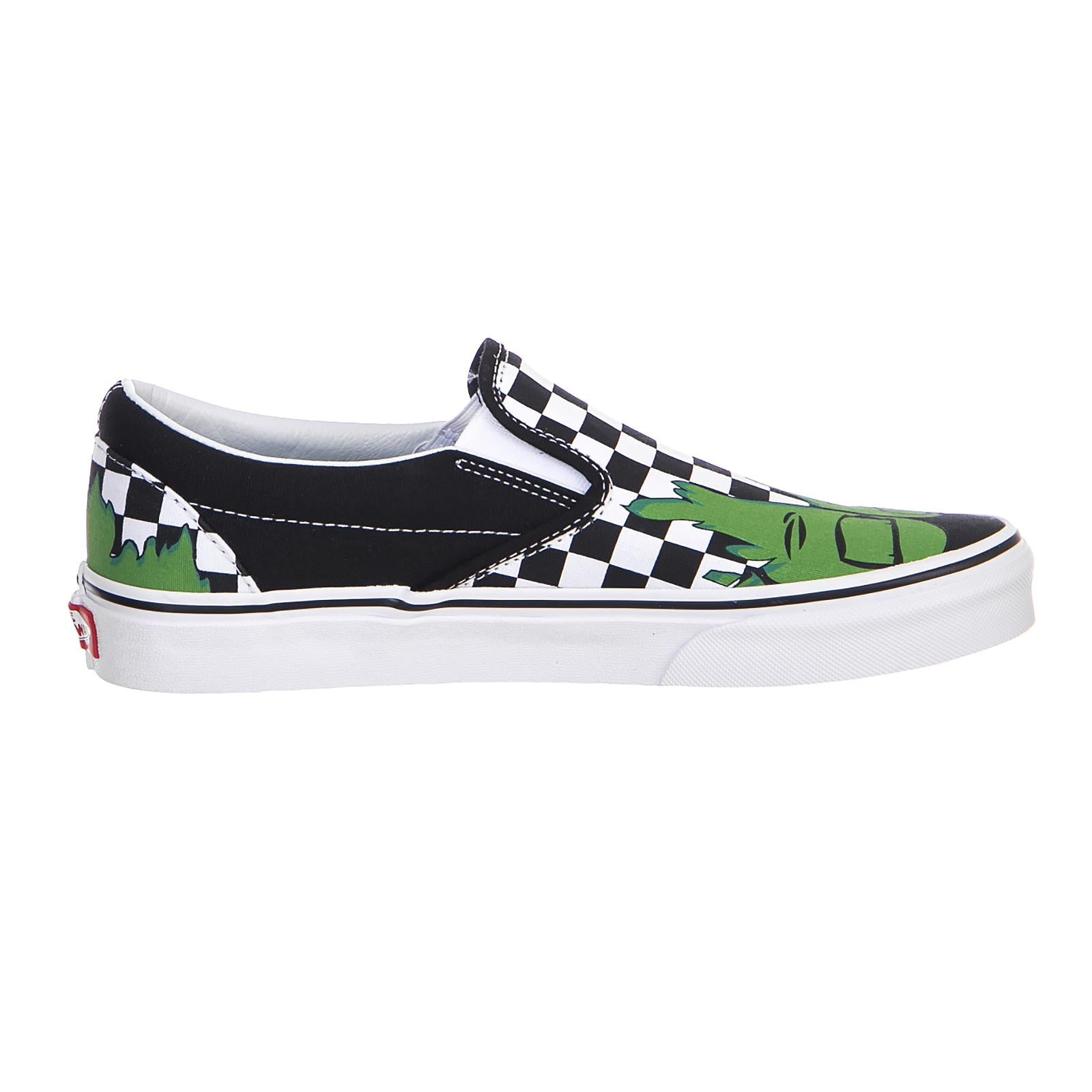 UA CLASSIC SLIP-ON (MARVEL) HULK/CHECKERBOARD VA38F7U44  VANS 