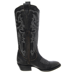 Macarena Boots - Taupo Moka / Stone Moka - Stivali Profilo Medio Donna Neri MZSMACARENA-004  MEZCALERO 