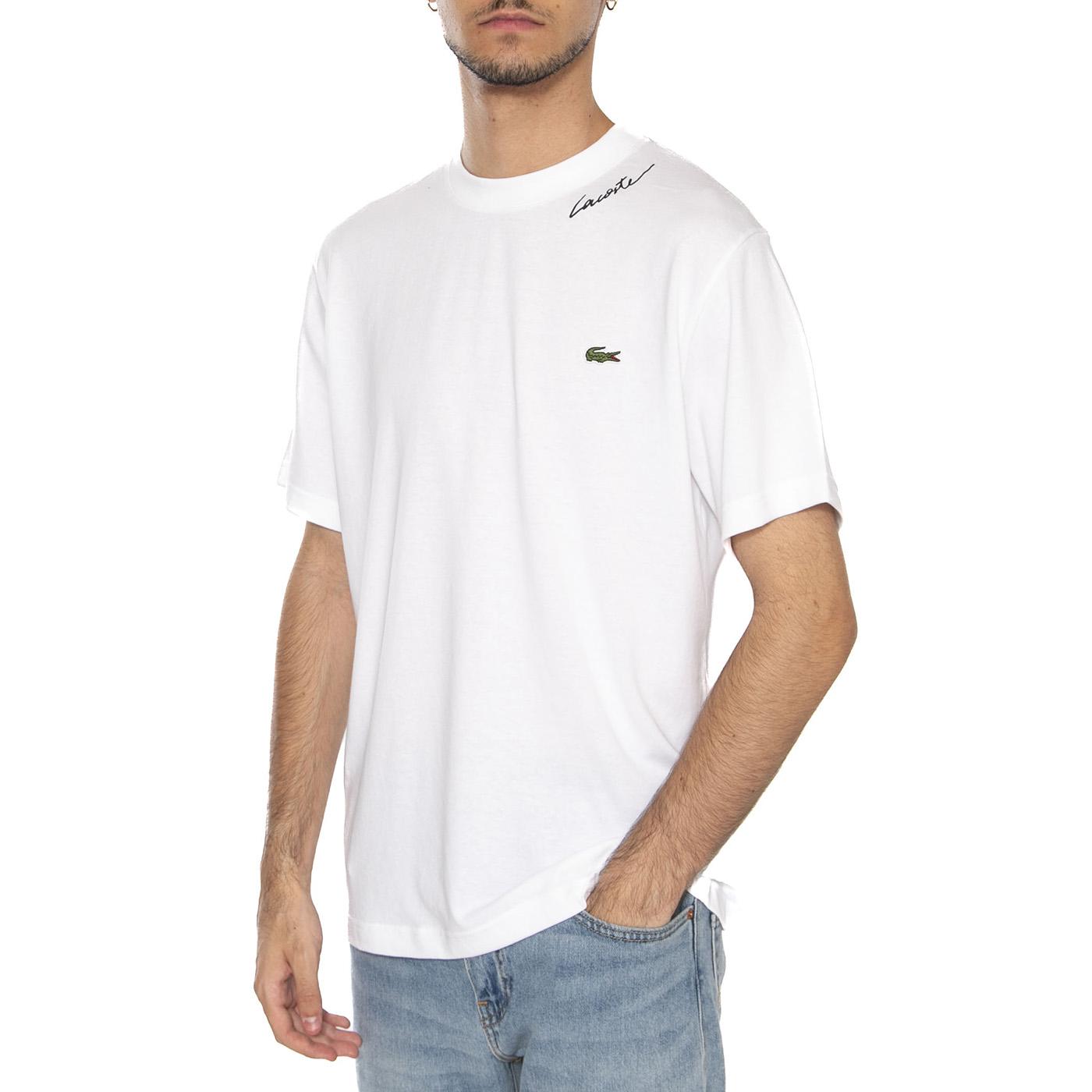 T-shirt 001 White - Maglietta Girocollo Uomo Bianca TH8273-001  LACOSTE 
