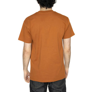 S/S American Script T-Shirt Sienna - Maglietta Girocollo Uomo Arancione I029956.2LWXX  CARHARTT WIP 