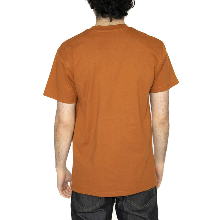 S/S American Script T-Shirt Sienna - Maglietta Girocollo Uomo Arancione I029956.2LWXX  CARHARTT WIP 