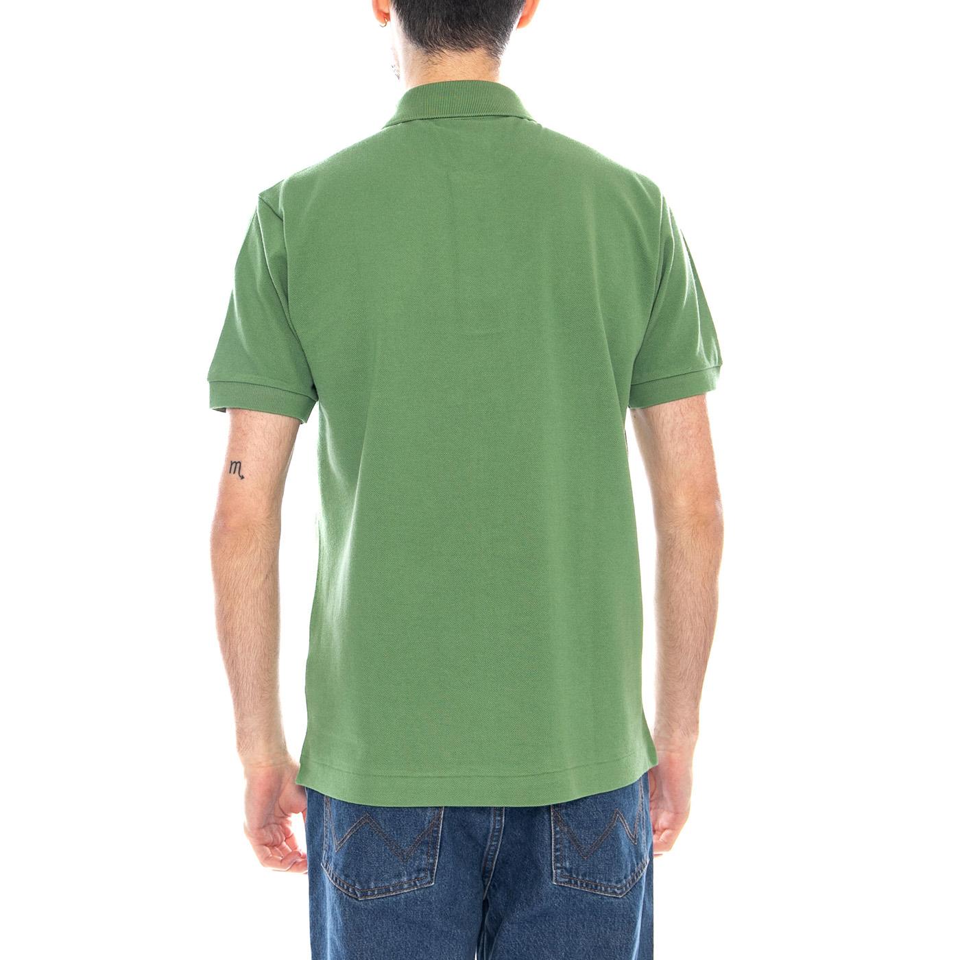 MAGLIETTA M/C - Polo Uomo Maniche Corte Verde 1212 02M LACOSTE 