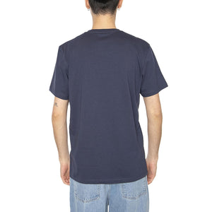 Sign Off Tee Navy - Maglietta Girocollo Uomo Blu 112350434 BL WRANGLER 
