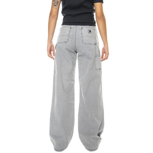W' Jens Pant Enzian faded - Pantaloni Denim Jeans Donna Grigi I030490-0WJFH  CARHARTT WIP 