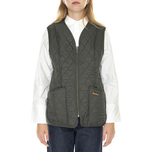 Lady Fleece Betty Dark Olive - Giacca Smanicata Invernale Donna Marrone FW22-LLI0003-OL71  BARBOUR 