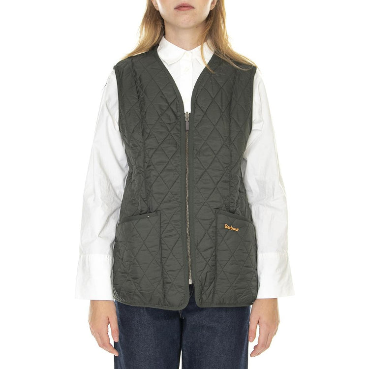 Lady Fleece Betty Dark Olive - Giacca Smanicata Invernale Donna Marrone FW22-LLI0003-OL71  BARBOUR 