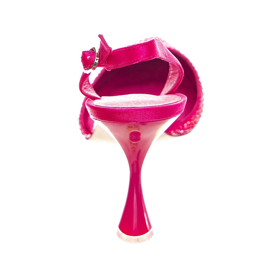 ZIVOTE FUCHSIA FABRIC - Sandali Donna Viola JCSR129PF-25-019-FUC . JEFFREY CAMPBELL 