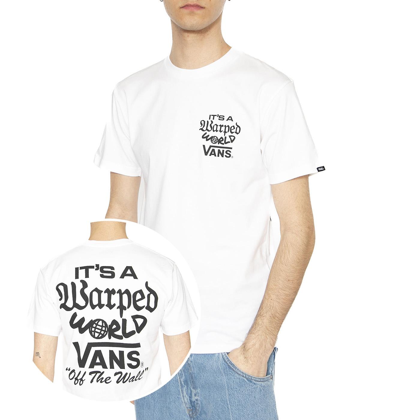 Warped World SS White - Maglietta Girocollo Uomo Bianca VN000M5EWHT1  VANS 