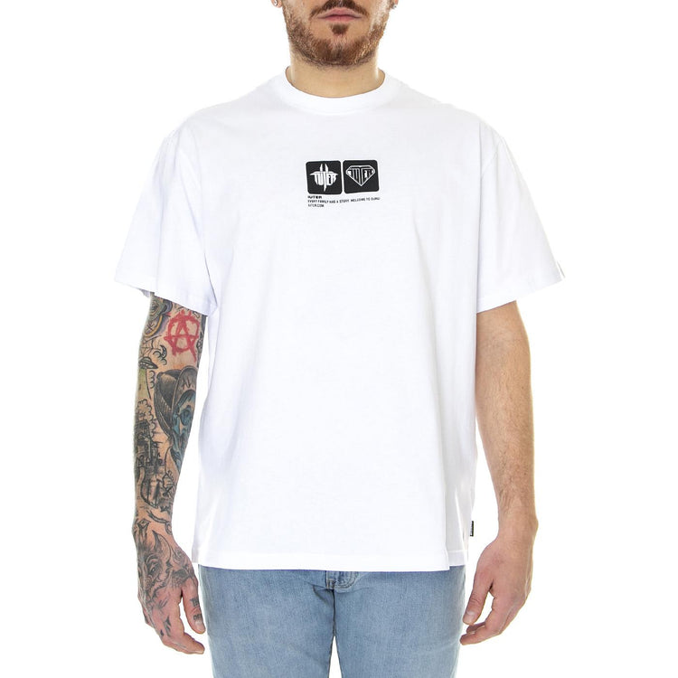 Tab Tee White - Maglietta Girocollo Uomo Bianca 23SITS09-WHITE  IUTER 