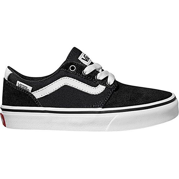 YT CHAPMAN STRIPE (SUEDE/CANVAS) BLACK / WHITE VA349SIJU  VANS 