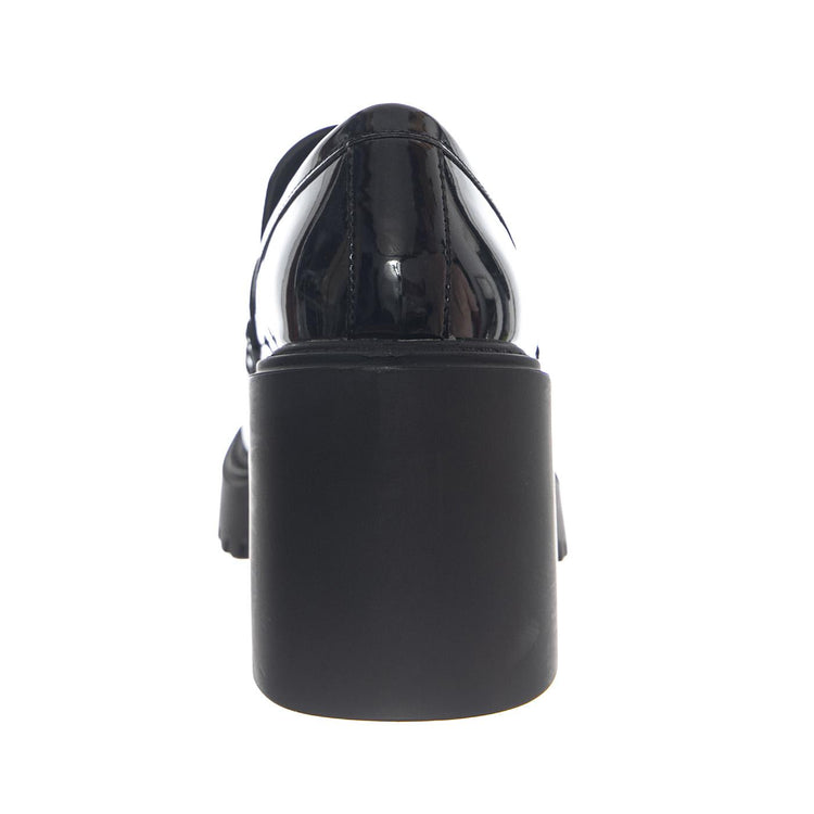 OBSIDIAN - BLACK PATENT - Mocassini con Tacco Alto Donna Vernice Nera SM-OBSI01S1 . STEVE MADDEN 