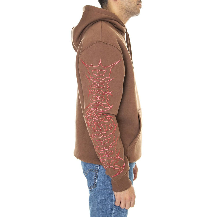 Graffpunk Hoodie Brown - Felpa con Cappuccio Uomo Marrone HDY0084BRO  DOOMSDAY 