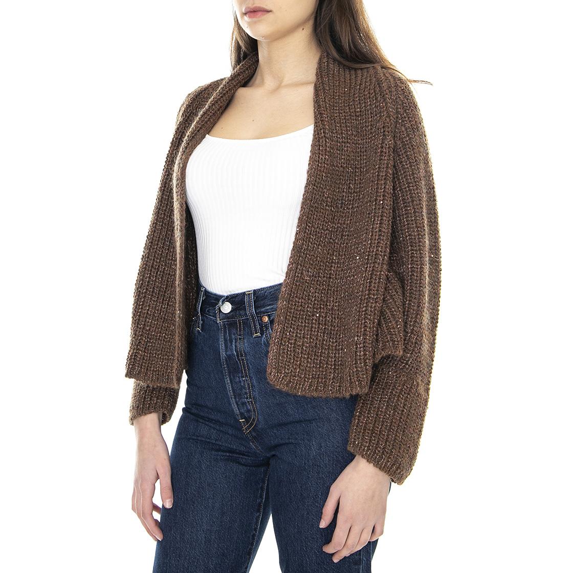 021SD53059 - Cardigan Donna Marrone / Ruggine 021SD53059 -S2401 . ALESSIA SANTI 