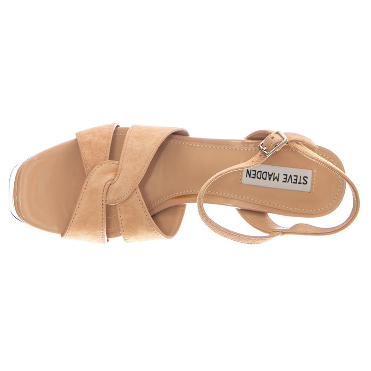 LAVISHER BLUSH SUED - Sandali Donna Beige SMSLAVISHER-BLU . STEVE MADDEN 