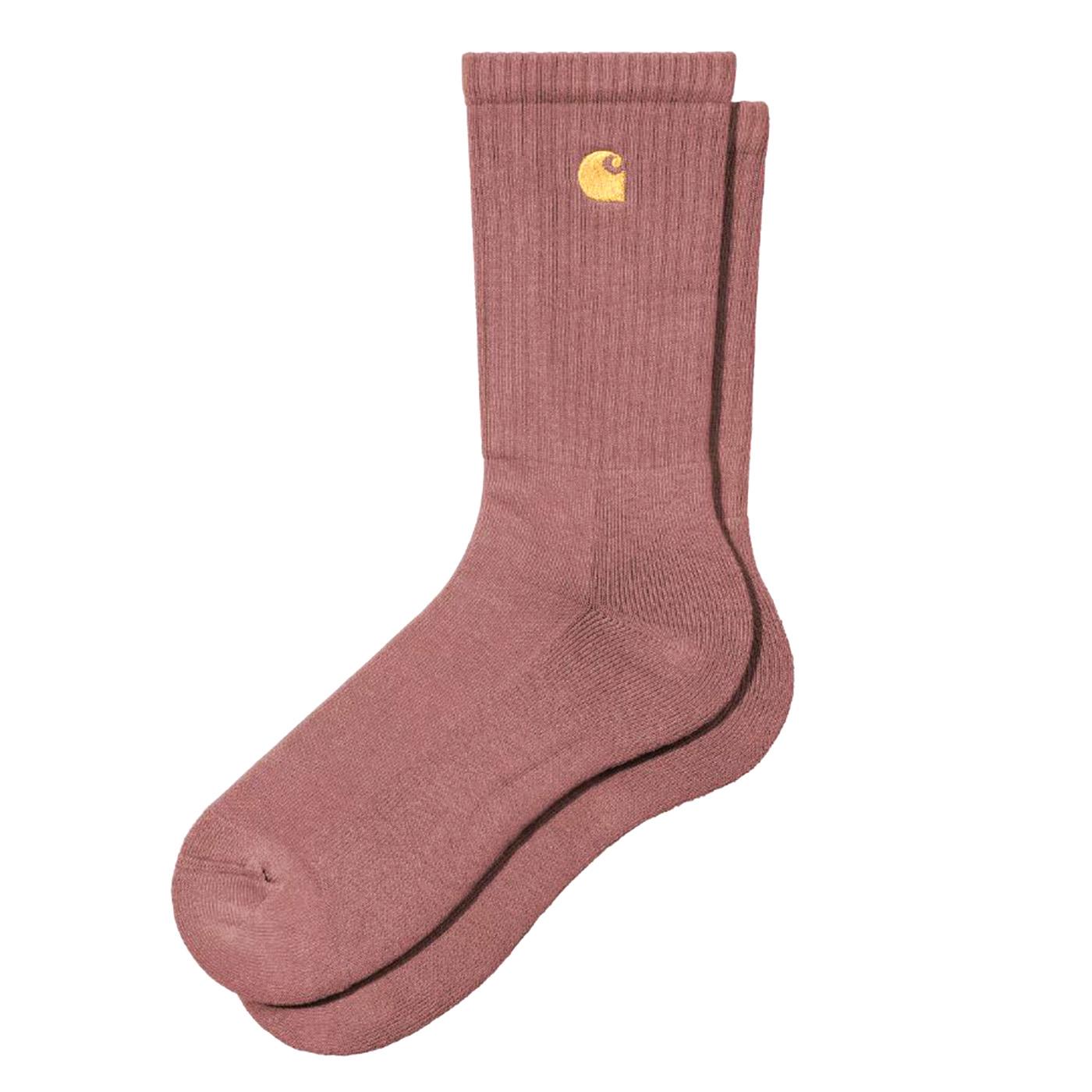 Chase Socks Dusky Pink / Gold - Calzini Rosa I029421.2Q7XX  CARHARTT WIP 