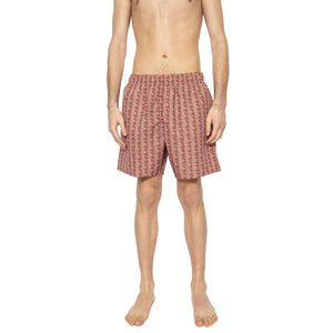 Short Bagno HHI Brown - Costume da Bagno Uomo Marrone MH9086-HHI  LACOSTE 