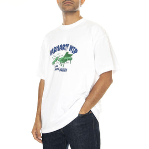 S/S Noisy T-Shirt White - Maglietta Girocollo Uomo Bianca I033666.02XX  CARHARTT WIP 