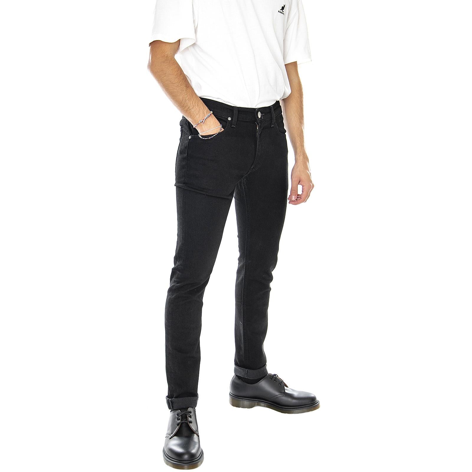 Luke Clean Denim Jeans - Black - Denim Jeans Uomo Neri L719HFAE  LEE 