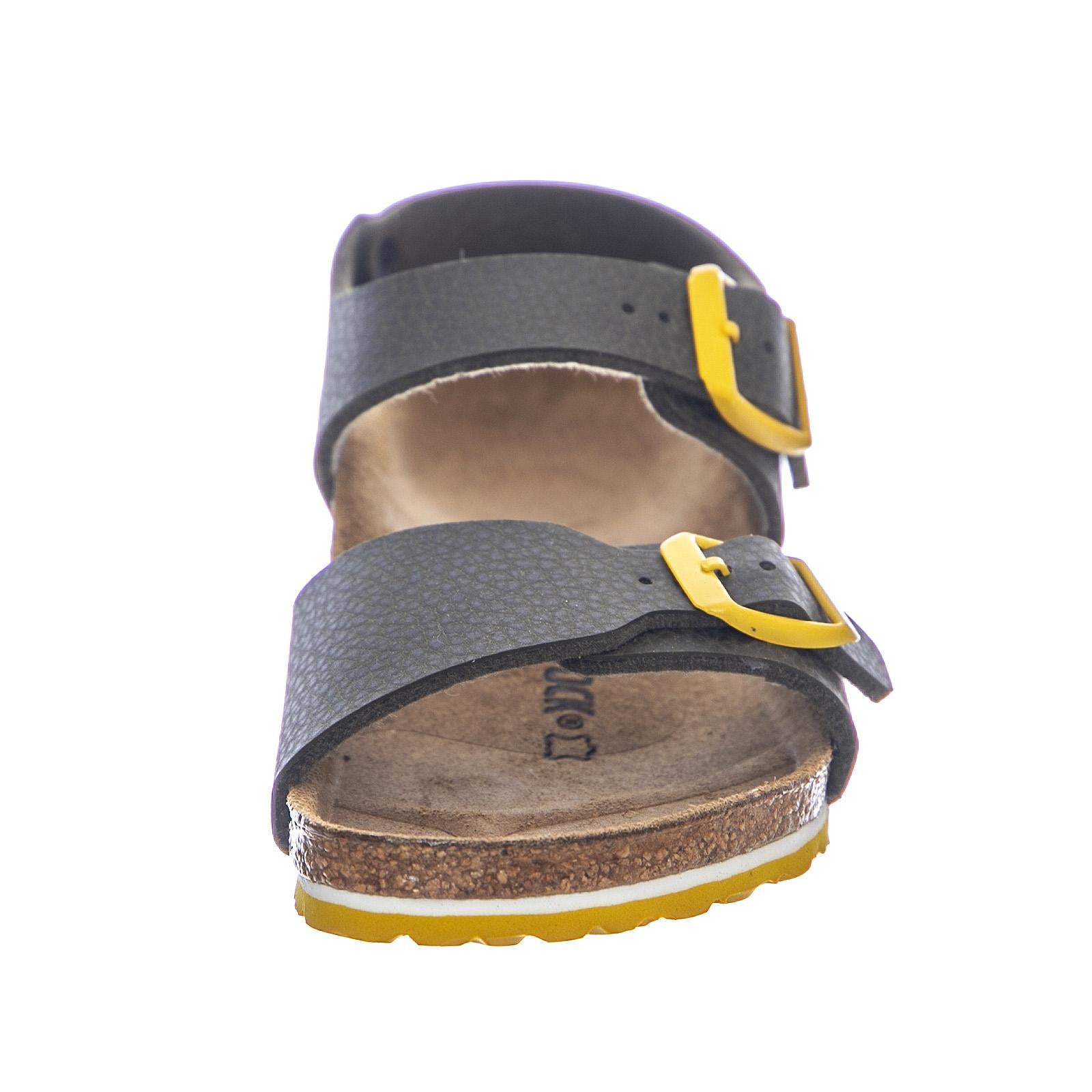Kids New York Kids Birko Flor Desert Soil / Vibrant Gray Sandals - Regular Fit 1015754  BIRKENSTOCK 