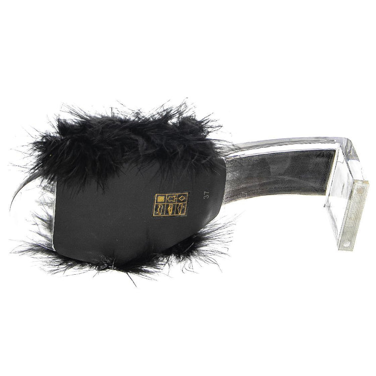 Luxuries Black Faux Suede+Fur - Sandali Donna Neri JCSJC-931-1-7 -BLA  JEFFREY CAMPBELL 