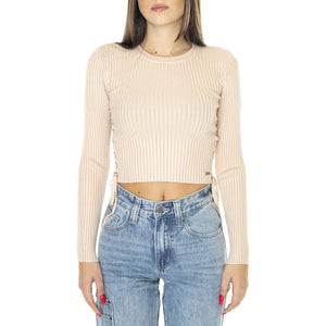 Go Lace Up Sweater Top Smoked Peach - Maglione Donna Beige W3BR09Z2YK2-G133  GUESS ORIGINALS 