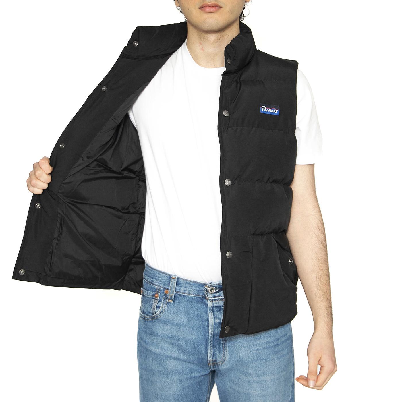 Outback Vest Black - Giacca Smanicata Uomo Nera PFD0582-023  PENFIELD 