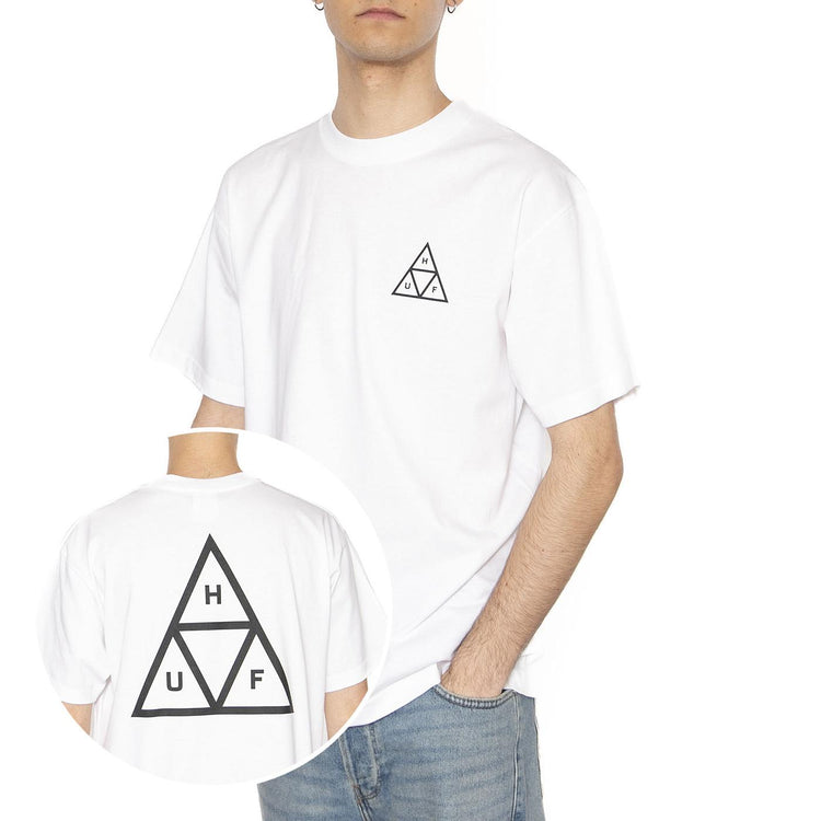 HUF Set TT S/S Tee White - Maglietta Girocollo Uomo Bianca TS01953-WHITE  HUF 