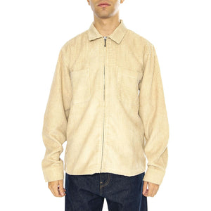 Cornelius Zip Shirt Oatmeal - Camicia Uomo Beige BU00185-OATML  HUF 