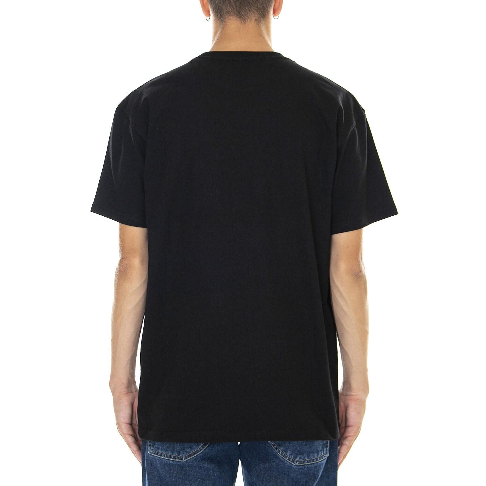 S/S Chase T-Shirt Black / Gold - Maglietta Girocollo Uomo Nera I026391.00F.XX.03  CARHARTT WIP 