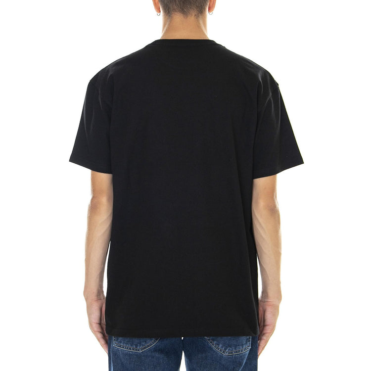 S/S Chase T-Shirt Black / Gold - Maglietta Girocollo Uomo Nera I026391.00F.XX.03  CARHARTT WIP 