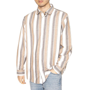 L/S Kendricks Shirt Kendricks Stripe, Liberica - Camicia Uomo Multicolore I034881.2TFXX  CARHARTT WIP 