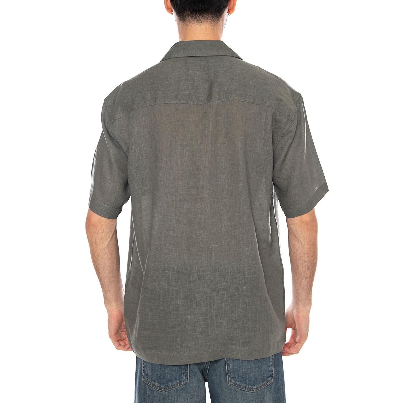 SHORT SLEEVES SHIRT CASTOR GREY - Camicia Maniche Corte Uomo Grigia 22036242 4919783 ONLY & SONS 