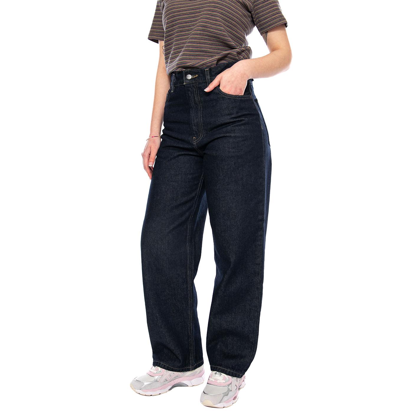 W' Brandon Pant Blue - Pantaloni Denim Jeans Donna Blu I035892 102 CARHARTT WIP 