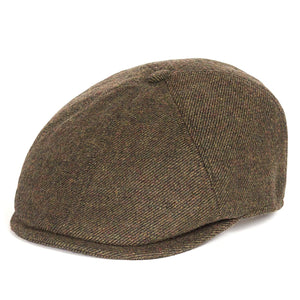 Claymore Bakerboy Olive Twill - Cappello a Coppola Verde MHA0708-OL51-FW23 . BARBOUR 